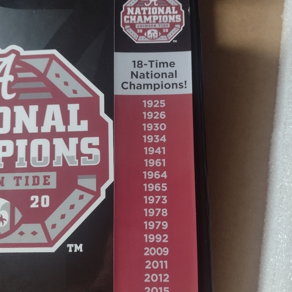 NWT Alabama Crimson Tide Football National Championship Book History Made 2020 - Picture 4 of 14